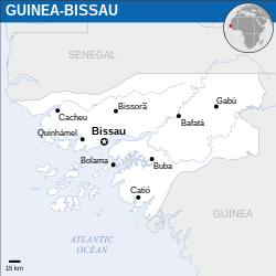 Lokasi Guinea-Bissau