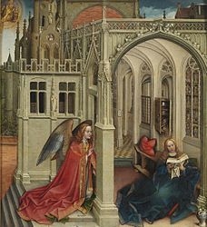 Annunciation (1420–1425), Robert Campin, Prado