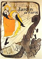 Jane Avril en Jardin de Paris (1893, afisxo)