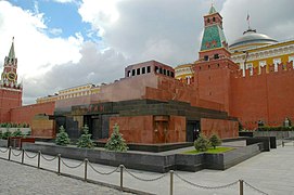 Leninov mavzolej v Moskvi, trajni simbol komunizma Sovjetske zveze in hladne vojne