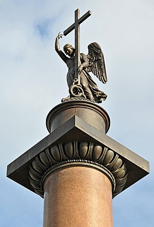 Angel atop Alexander Column, St. Petersburg, Russia