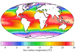 Annual mean sea surface temperature (WOA 2009)