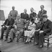 Winston Churchill at the Quebec Conference, August 1943 H32144.jpg