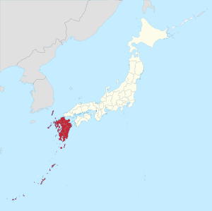 九州地方の位置