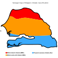 Image 32Senegal map of Köppen climate classification (from Senegal)