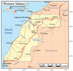 Баруун Сахарын газрын зураг