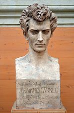 Bust of Armand Carrel by french sculptor David d'Angers (1838).
