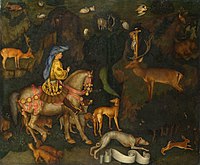 Το όραμα του Αγίου Ευσταθίου, 1436-1438, Λονδίνο, Εθνική Πινακοθήκη