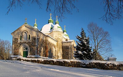 Pootsi-Kõpu Kolmainu kirik talvel