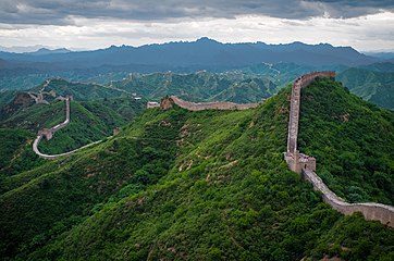 Kinesiska muren vid Jinshanling norr om Peking.