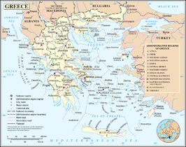Kaart van Griekenland