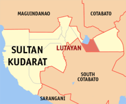 Peta Sultan Kudarat dengan Lutayan dipaparkan
