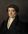 Gioachino Rossini fokuserte på «bel canto»-opera med sang som hovedfokus, og inspirerte mange senere operakomponister. Malt av: Vincenzo Camuccini