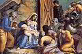 Rafaelio mokykla, „Išminčių pagarbinimas“ (apie 1517–1519 m., Rafaelio lodžija, Vatikano muziejai)
