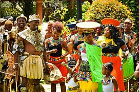 Südafrikanische traditionelle Hochzeit