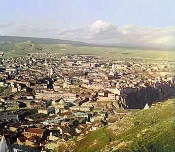 Sergey Prokudin-Gorski tarafından 1916'da çekilen Tiflis fotoğrafı