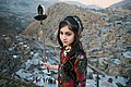 Kurdų mergaitė prie Palangano kaimo (Iranas)