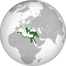 Osmanida imperio en sia plej granda teritoria amplekso en la jaro 1683