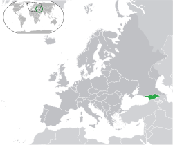Lokasie van Georgië