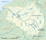 Carte des grands lacs de Seine.