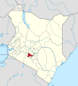 موقعیت شهرستان کیامبو در نقشه