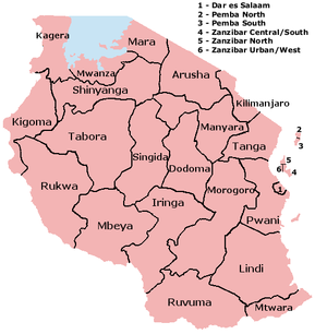 Mikoa cia Tanzania