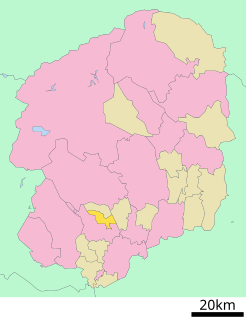 都賀町位置図