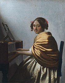 Johannes Vermeer, A Young Woman Seated at the Virginals, 1670-1672