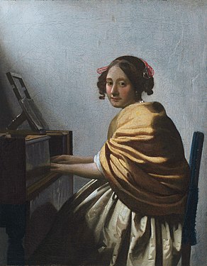 «Дівчина, що сидить за вірджиналем» (1670—1672)