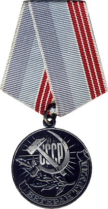 Abbildung einer Medaille Veteran der Arbeit