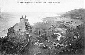 Les mines : le puits de la Cabotière.