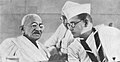 Gandhi with Subhas Chandra Bose in 1938