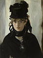 『ベルト・モリゾ』 エドゥアール・マネ 1872 画布、油彩 55 × 38 cm オルセー美術館
