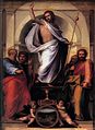 Christ with the Four Evangelists label QS:Len,"Christ with the Four Evangelists" label QS:Lpl,"Chrystus z czterema Ewangelistami" 1504