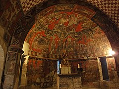 Pinturas románicas de la capilla Mayor de la cripta de Santa Maria del Perdón