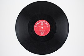 Record, Sound ("Barnyard Hop" Parlophone Vinyl Record) (48708914632).jpg