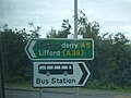 Vandalism on a road sign (see here)