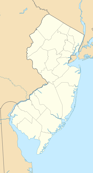 Mapa konturowa New Jersey