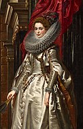 Портрет маркизы Бриджиды Спинола-Дориа. 1606, масло, холст. 152,5 × 99 см. Вашингтон, Национальная галерея искусства