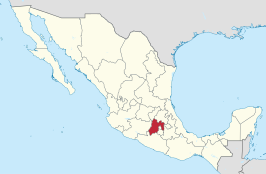 Kaart van Estado Libre y Soberano de México