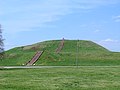 Størsti heyggjurin var Monks Mound (omanfyri), stíviliga 30 m. høgur.