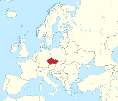 Situation de la Tchéquie en Europe