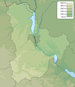 Національний природний парк «Голосіївський». Карта розташування: Київська область