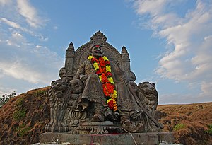 रायगढ़ में शिवाजी महाराज की प्रतिमा