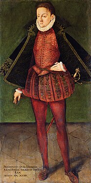 Портрет Сигизмунда работы неизвестного автора 1585 r.
