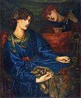 Morris as Mariana from Measure for Measure, by Dante Gabriel Rossetti (1870), Aberdeen Art Gallery