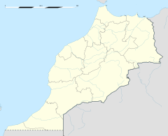 Žemėlapis rodantis Ifrano nacionalinis parkas vietą.