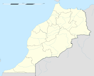 Chefchaouen na zemljovidu Maroka