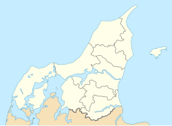 Vrå ubicada en Jutlandia Septentrional