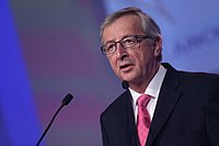 Socialdemokraternas Martin Schulz (PES) och kristdemokraternas Jean-Claude Juncker (EPP) var båda kandidater till att bli nästa kommissionsordförande.